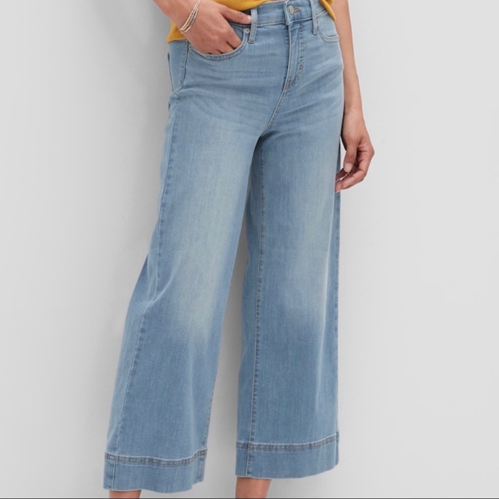 Banana Republic Factory high-rise wide leg crops